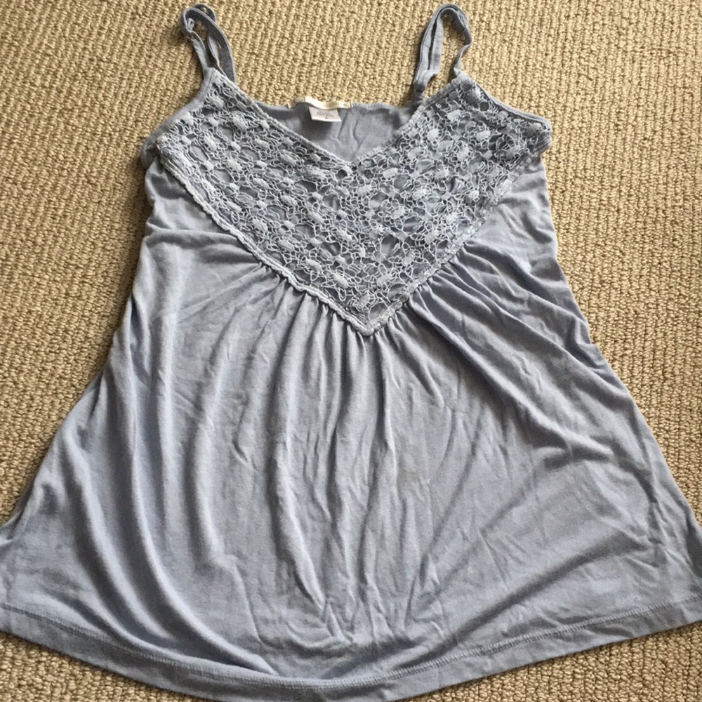 Baby blue CR spaghetti tank